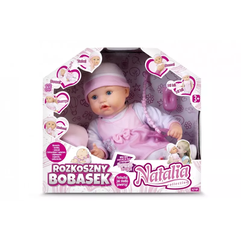 Lėlė Artyk Natalia Adorable baby 170638 minkštas kūnas 30 cm