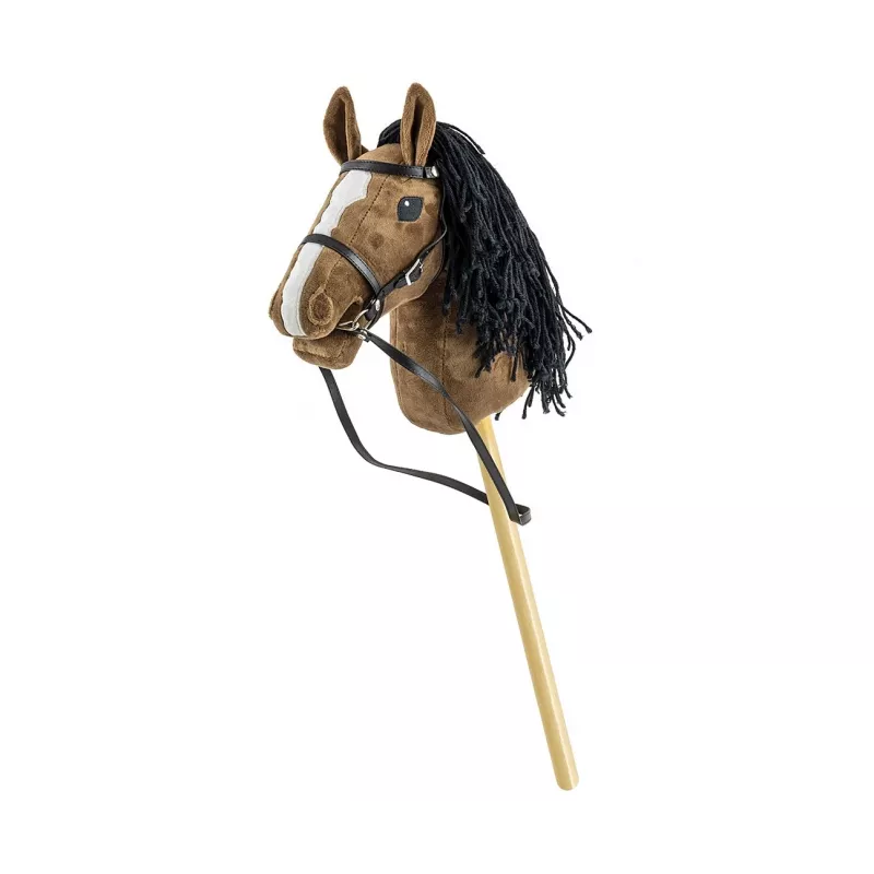 Arkliukas ant pagaliuko Hobby Horse tamsiai rudas