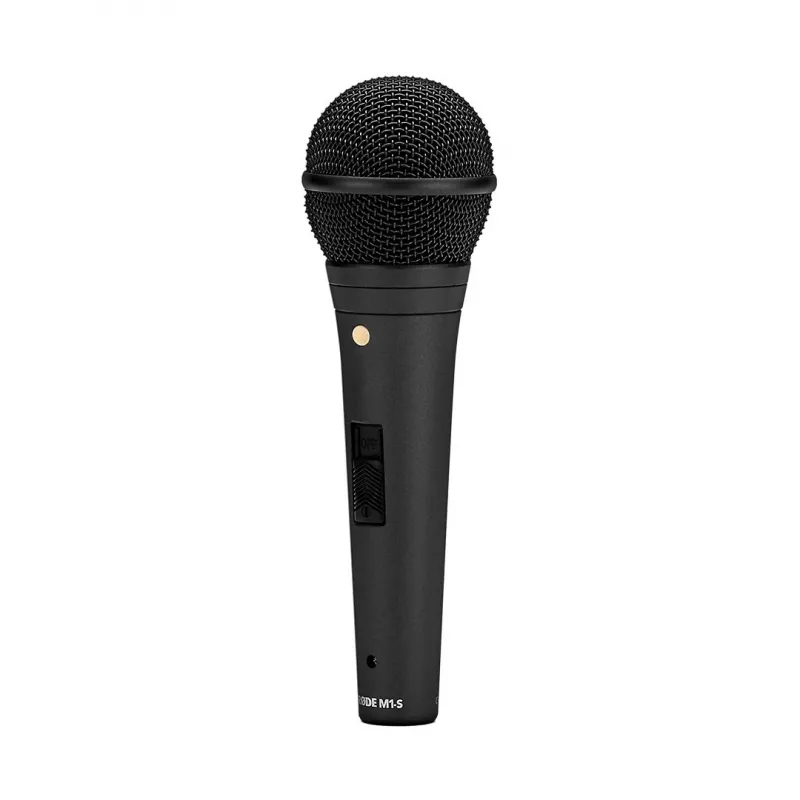 Dinaminis scenos mikrofonas RODE M1-S — 75–18000 Hz, -56 dB jautrumas, 320 Ω išėjimo varža, 187 mm, 360 g, juodas