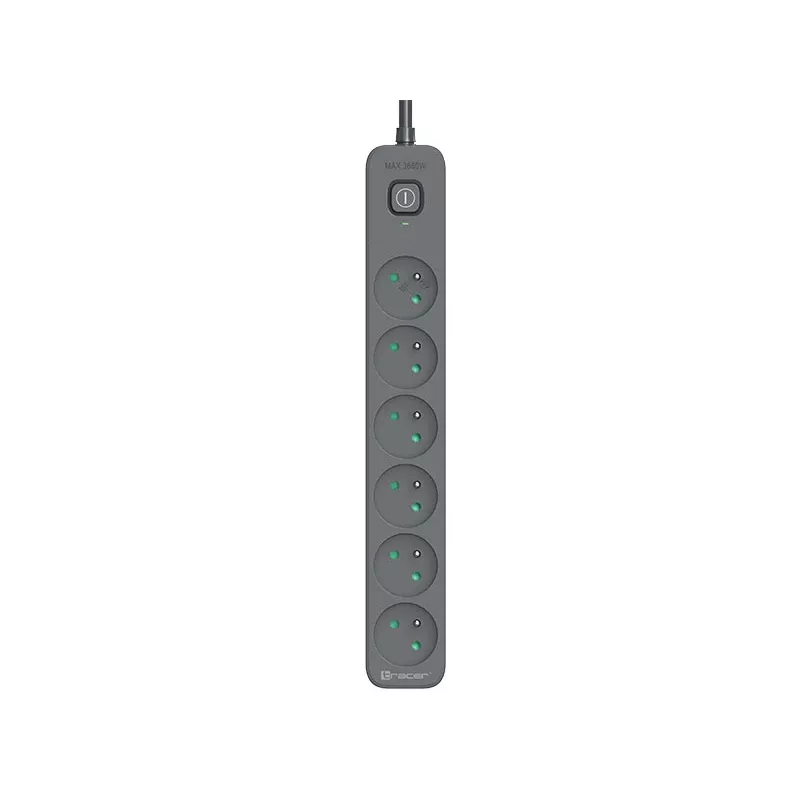 Prailgintuvas TRACER TRALIS47025 1,8 m laidas, 6 lizdai