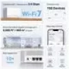 TP-LINK Mercusys Halo H25BE belaidžio tinklo sistema (Wi-Fi 7, dviejų juostų 2,4/5 GHz, 2880 Mbps) 2 vnt. rinkinys, 3 vidinės antenos, balta