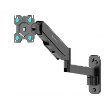 Sieninis monitoriaus laikiklis ONKRON G150-B 34 colių (86,4 cm) ekranams, VESA 75x75–100x100, iki 8 kg, pakreipimas ±35°, reguliuojamas aukštis, juodas