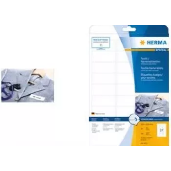 Lipnios etiketės HERMA 4519 Užapvalintas stačiakampis Baltos