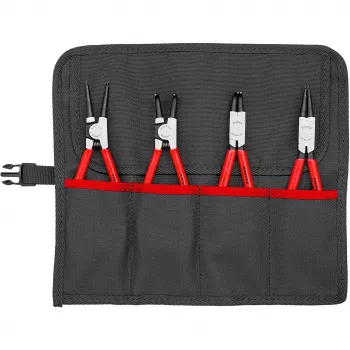Knipex žiedinių fiksatorių replių rinkinys 4 vnt. sulankstomame dėkle 19–60 mm