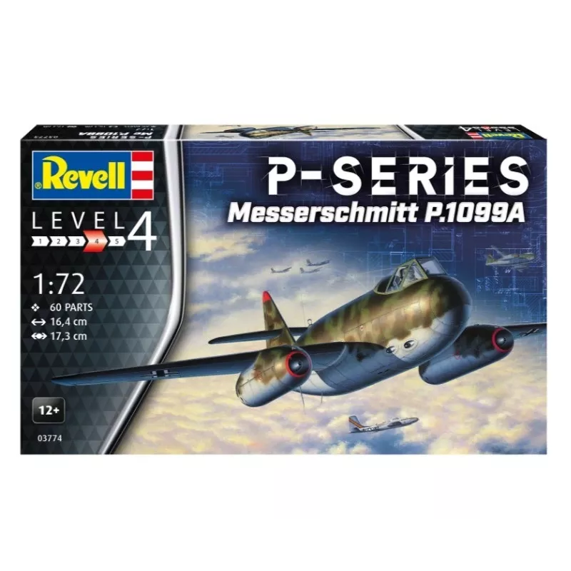 Plastikinis lėktuvo modelis REVELL Messerschmitt P.1099A-P-SER mastelis 1/72