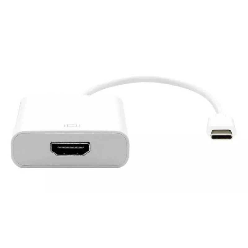 HDMI–HDMI laidas Garbot 0,2 m baltas (USB‑C į HDMI adapterio laidas, 20 cm)