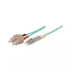 komutacinis kabelis LWL Multipleksinis OM3 (daugiamodis, 50/125) LC/SC, LSZH, apverčiamas poliškumas, 2 m, Good Connections®