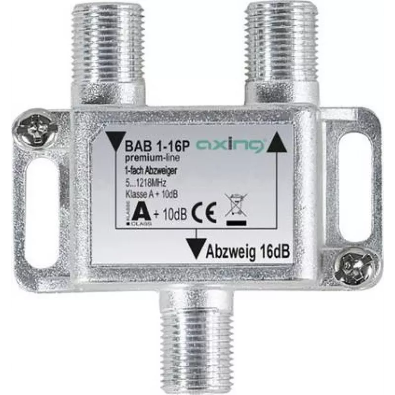 BAB 1-16P - SAT atšakos skirstytuvas 1 krypčių 16 dB (BAB 1-16P)