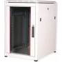 Roline Pro - spintelė tinklo spintelė - su stiklinėmis durimis, 600 x 800 mm (P x G) - šviesiai pilka, RAL 7035 - 16U - 48,3 cm (19) (26.21.0048)