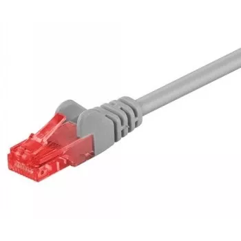 Wentronic Goobay CAT 6 komutacinis kabelis, U/UTP, pilkas, 1,5 m - CCA vario mišinys (95591)