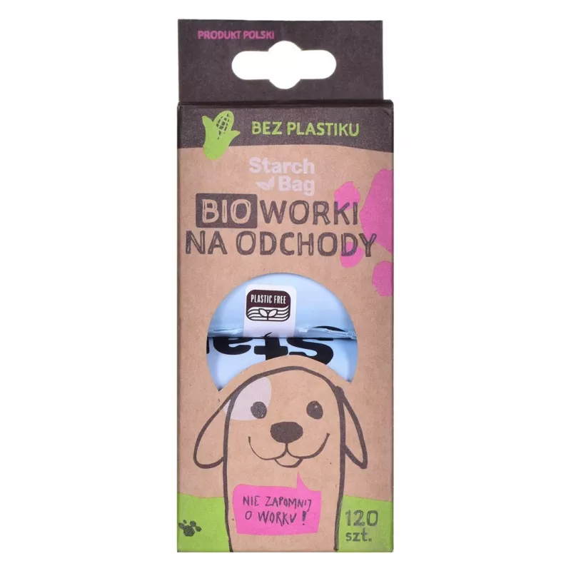 STARCH BAG - Šunų išmatų maišeliai - 8 x 15