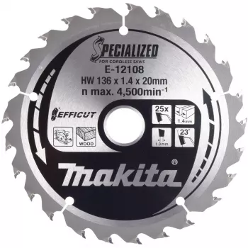 Makita E-12120 EFFICUT pjūklo diskas 136x20x25Z (E-12120)