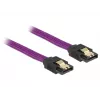 SATA laidas DeLOCK 83691 0,5 m SATA 7 kontaktų violetinis