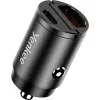 Automobilinis įkroviklis YENKEE CAR 02 Power Delivery 30W su USB-A ir USB-C prievadais