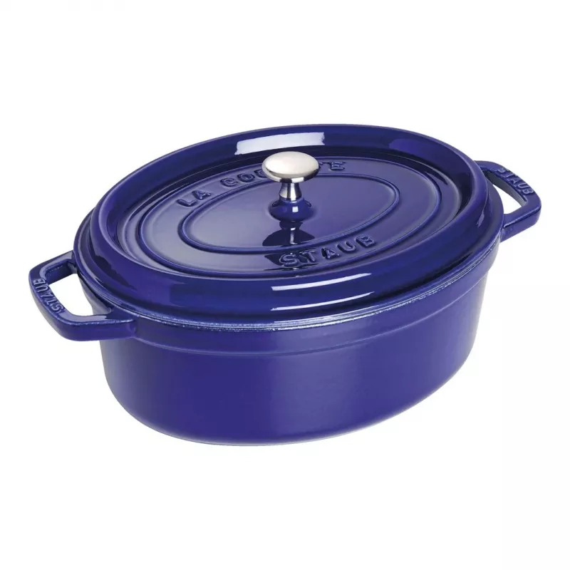 Ketaus puodas Staub 4,25 l, 29 cm, mėlynas