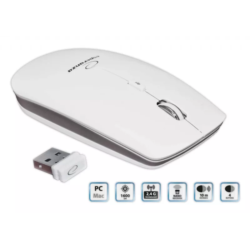 Esperanza EM120W pelė RF belaidė optinė 2400 DPI