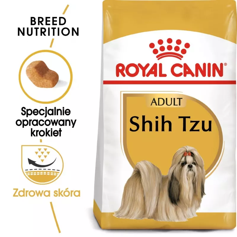 Sausas šunų maistas Royal Canin Shih Tzu Adult 7,5 kg — vištiena, 24 % baltymų, 20 % riebalų