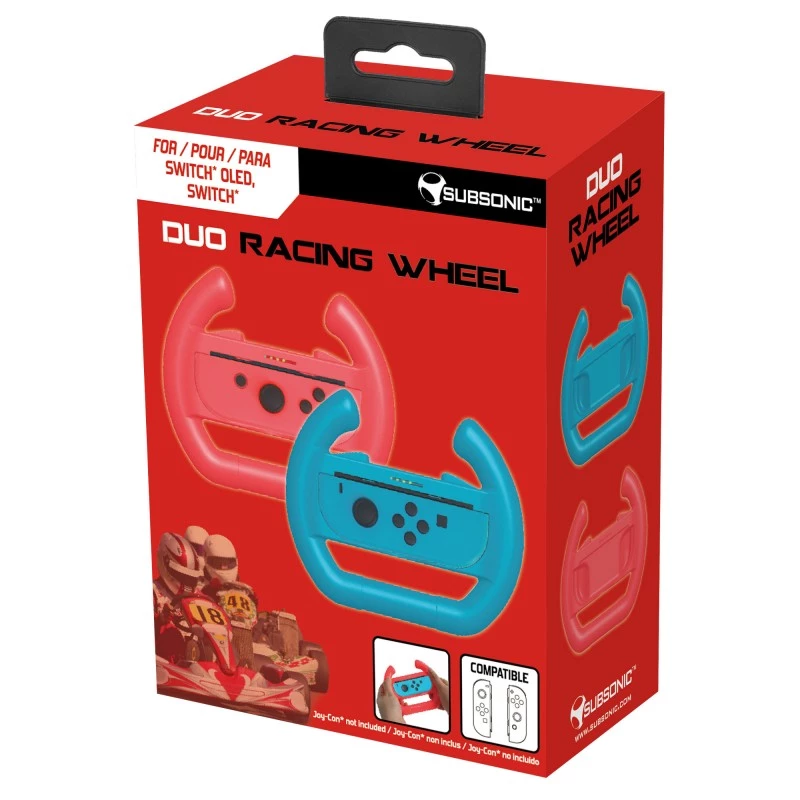 Laikiklis Subsonic SA5597, skirtas Nintendo Switch, mėlynas ir raudonas