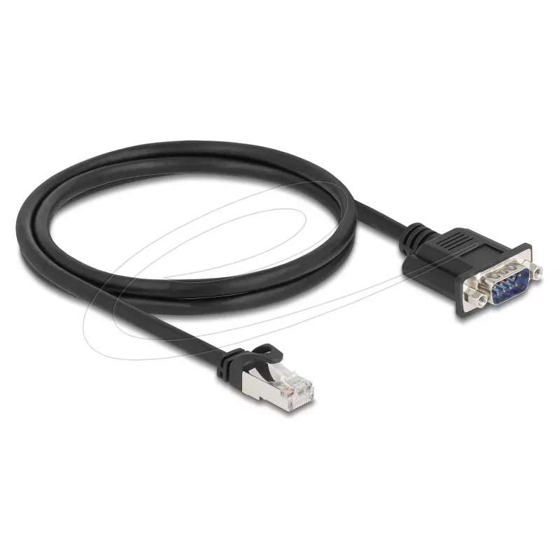 Tinklo kabelis DELOCK 64351 — Cat5e S/UTP (STP), RJ‑45 į RJ‑45, 1 m, juodas