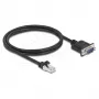 Tinklo kabelis DELOCK 64351 — Cat5e S/UTP (STP), RJ‑45 į RJ‑45, 1 m, juodas