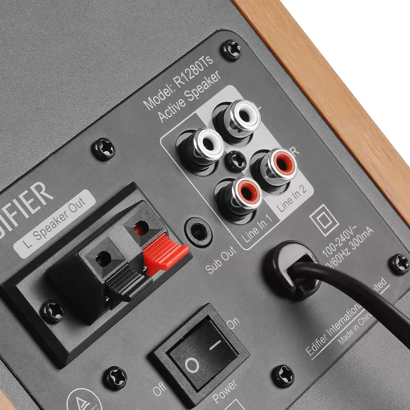 Edifier Studio R1280Ts 2.0 Wood/Sidabrinė mažmeninė