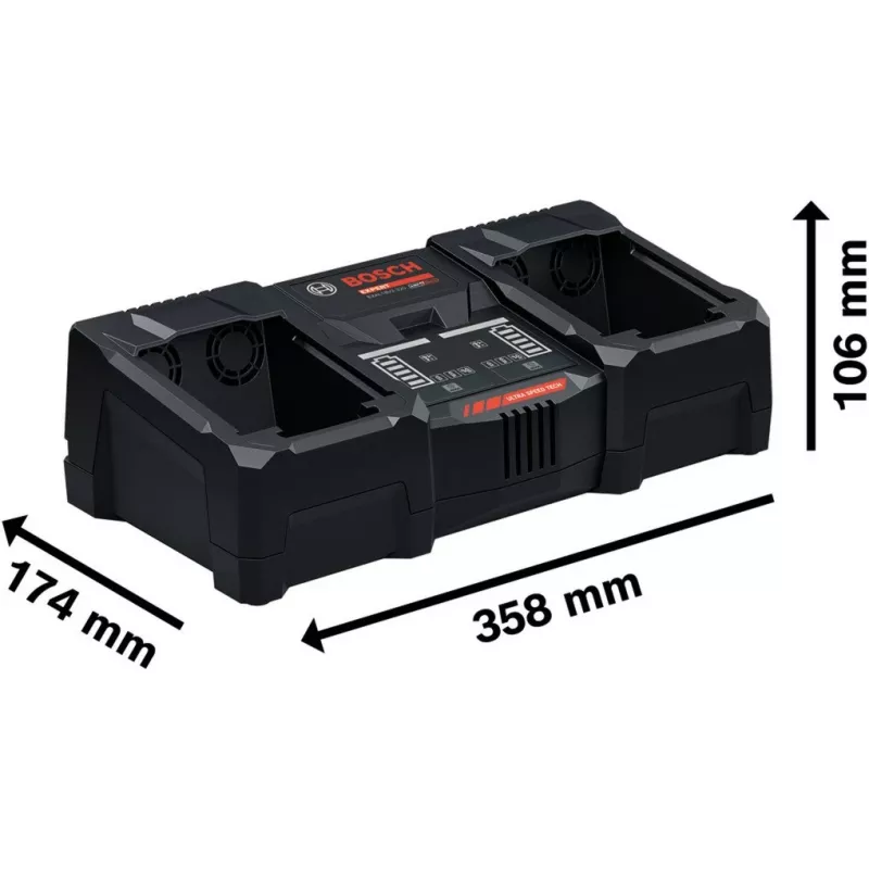 Baterijos įkroviklis Bosch EXPERT EXAL18V2-320 18V 2A Bosch 18V baterijų paketams