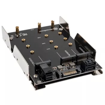HDD/SSD korpusas SidabrinėStone SST-SDP12 — vidinis tvirtinimo laikiklis adapteris 3,5 colio/2,5 colio diskams