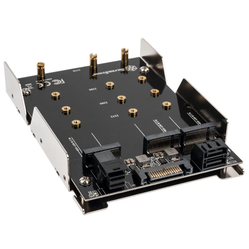 HDD/SSD korpusas SidabrinėStone SST-SDP12 — vidinis tvirtinimo laikiklis adapteris 3,5 colio/2,5 colio diskams