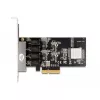 DeLOCK PCI Express x4 kortelė 4 x RJ45 Gigabit LAN RTL8111 - PCIe - RJ-45 - PCIe 2.0 - Sidabrinė - PC - Windows 10 - Windows 11 - Windows 8.1 (88618)