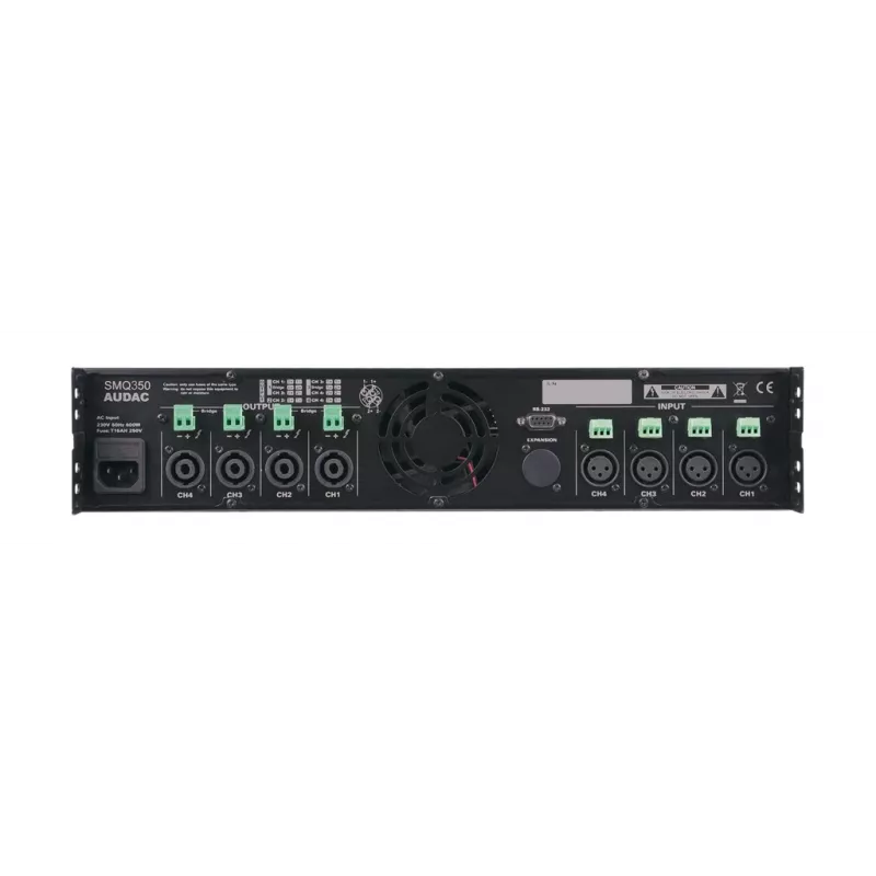 Audio stiprintuvas AUDAC SMQ350 Class D 0.05% THD 95 dB SNR