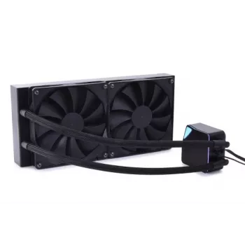 „Alphacool Core Ocean T38 AIO“ 280 mm 14 cm vientisas skysčio aušintuvas, juodas