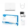 Stalinis belaidis maršruto parinktuvas Cudy LT400E — Vienos juostos 2,4 GHz Wi‑Fi 4 (802.11n), 300 Mbps, 4x Fast Ethernet, 4G LTE (NanoSIM) — Baltas