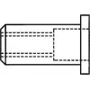 Akloji kniedinė veržlė GESIPA M8 11×17 mm, skirta 0,25–3,5 mm storio plokštėms, plokščia galvutė (6410332)