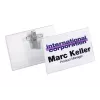 Patvarus PVC kombinuotas segtukas vardo kortelei Durable 8101-19