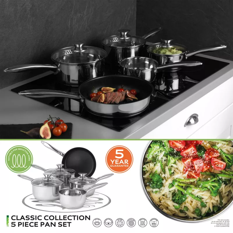 Virimo indų rinkinys Russell Hobbs BW06572EU72 — 5 dalių nerūdijančio plieno rinkinys