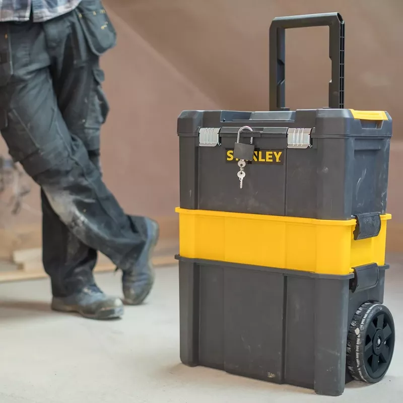 Stanley Essential Tool kietas dėklas Plastikas Pilka, Geltona