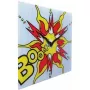 NeXtime klok 8173 Boom, 43x43 cm, sieninis, raudona/geltona/baltas