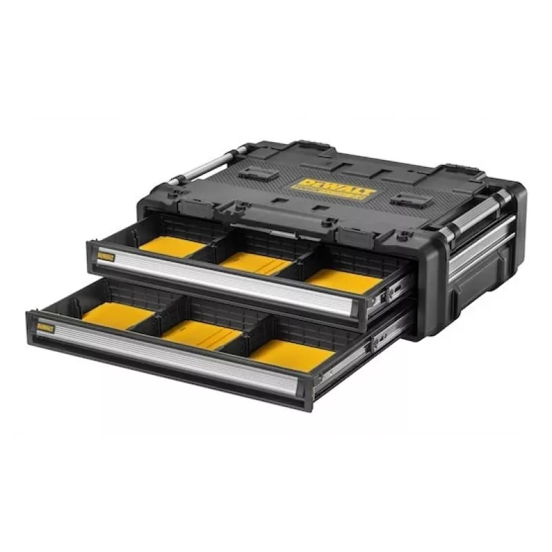 Įrankių dėžė DeWalt DWST08520-1 metalinė-plastikinė, juoda ir geltona