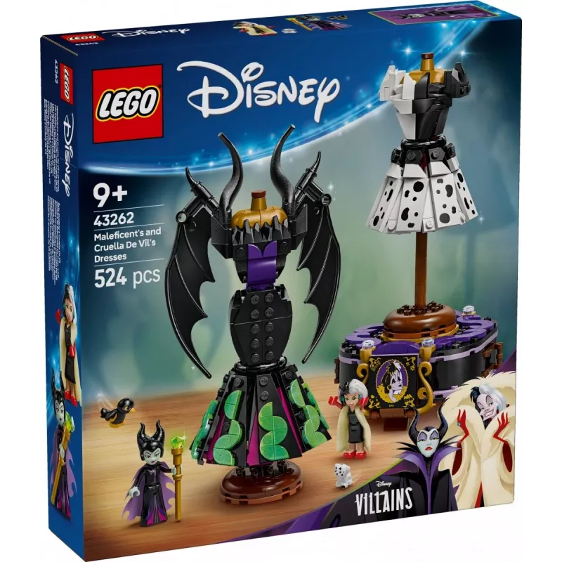 LEGO DISNEY 43262 Piktosios ir Kruelos de Vil suknelės