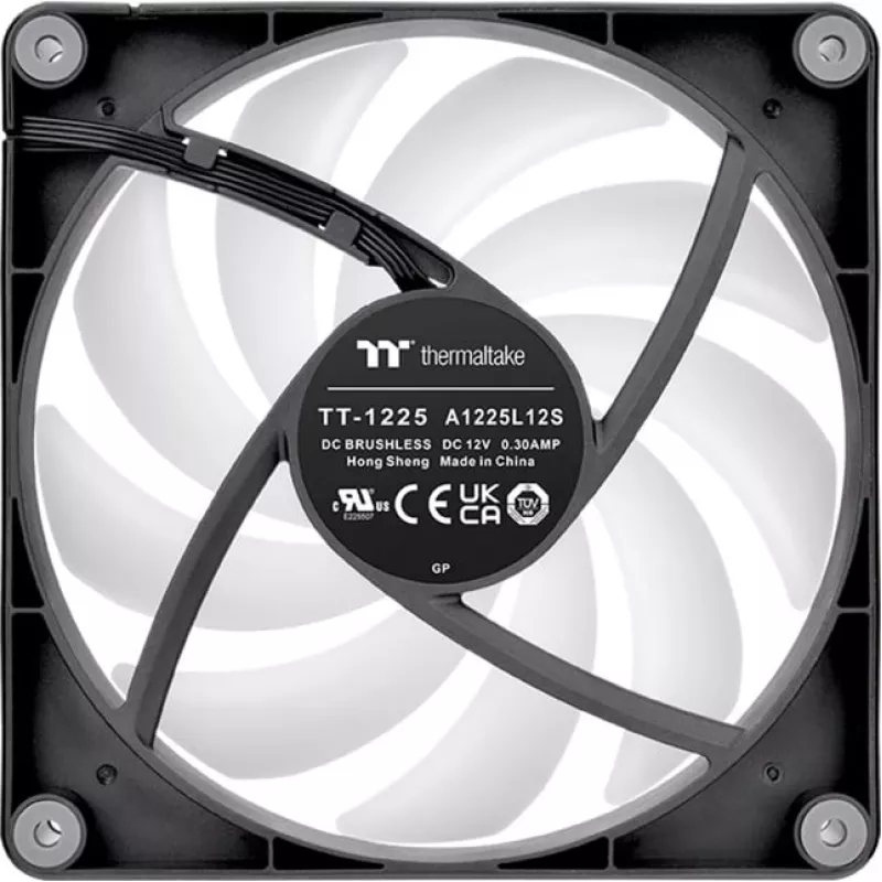 Thermaltake CT120 Reverse ARGB 120 mm korpuso ventiliatoriai, 2 vnt. rinkinys, juodi