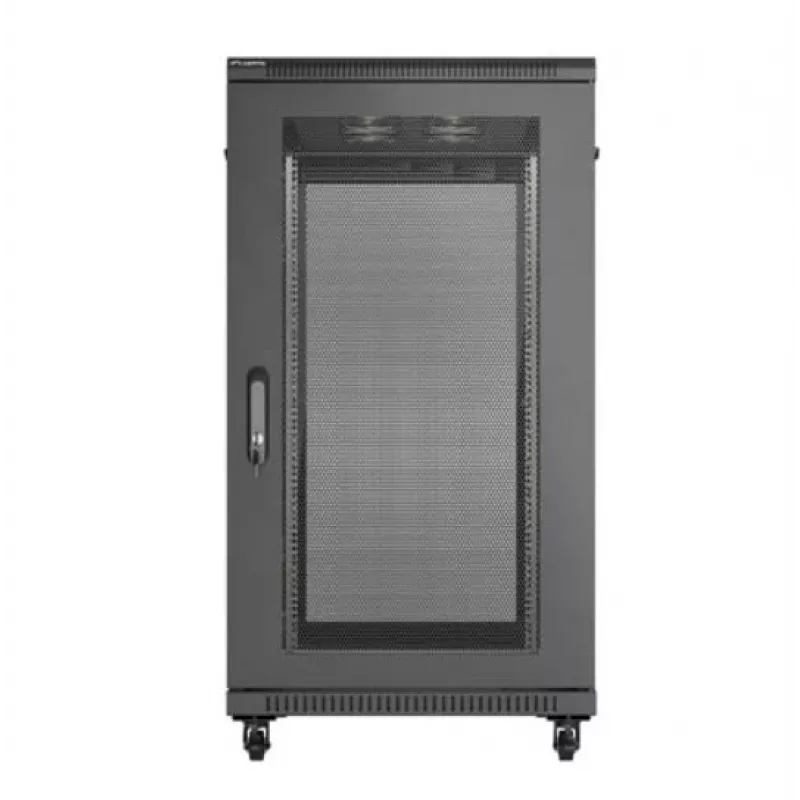 19 colių stovo spinta LANBERG FF01-6222-23B 22U 600x1200 mm juoda, perforuotos durys
