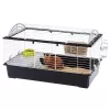 Cage FERPLAST Casita 100 for Rabbits and Guinea Pigs, Metal/Plastic, 960×570×560 mm, Taupe/White