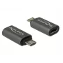 DeLOCK – USB adapteris – USB-C (W) į Micro-USB Type B (M) – USB 3.1 Gen 1 – 2,8 cm – antracito (65927)