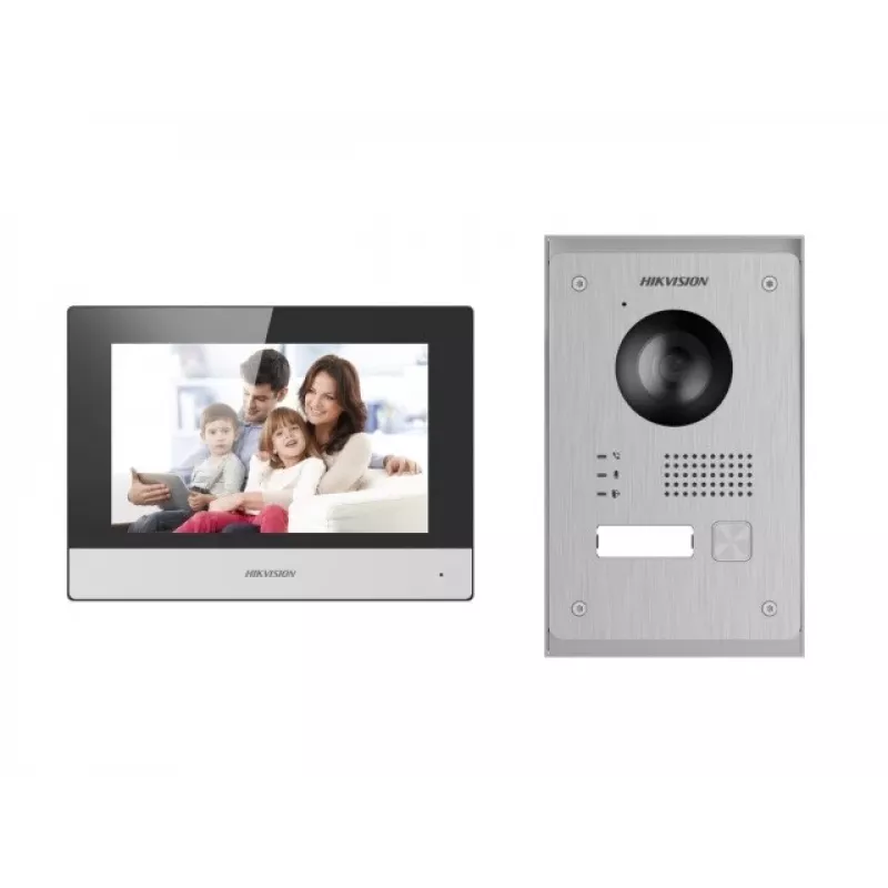Hikvision vaizdo durų skambučio rinkinys DS-KIS703Y-P