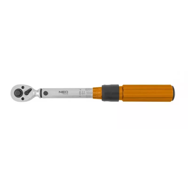 Neo Tools 1/4 abiem kryptimis veikiantis sukimo momento raktas, 5-25NM, 21 vnt. rinkinys