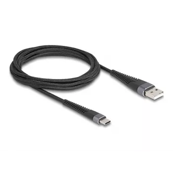 “DeLOCK” USB laidas USB 2.0 2 m USB A USB C juodas 81122