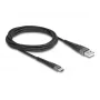 “DeLOCK” USB laidas USB 2.0 2 m USB A USB C juodas 81122