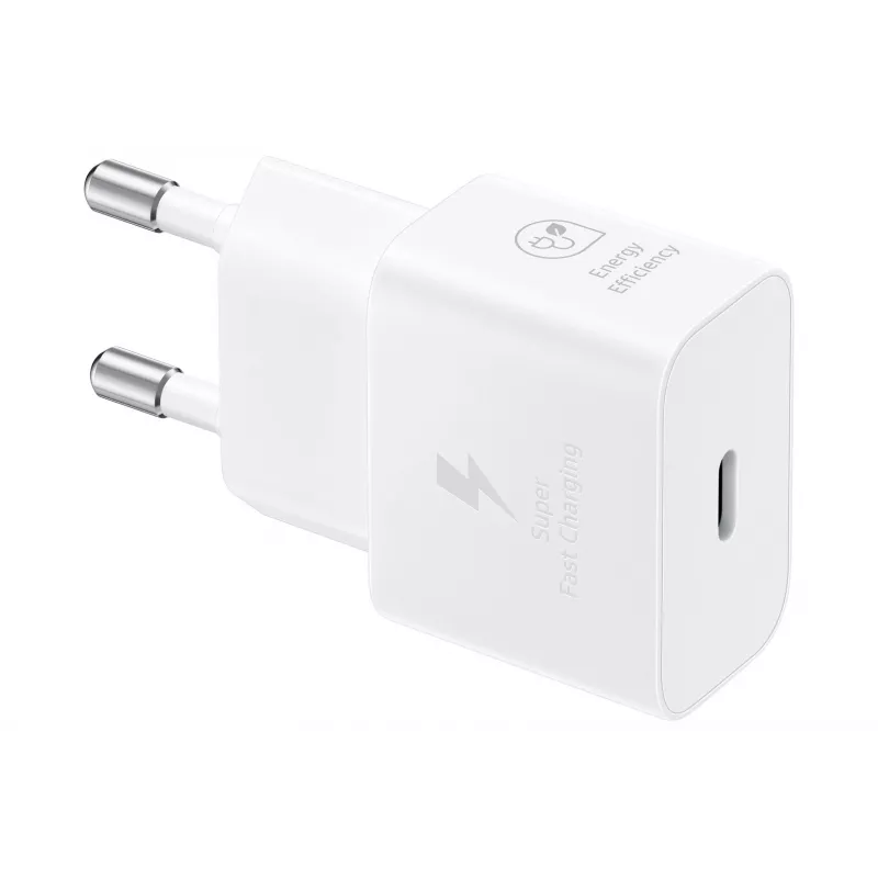 AC USB Greitas Įkroviklis Samsung EP-T2510 25W Baltas, USB‑C, PPS, Super Greitas Įkrovimas