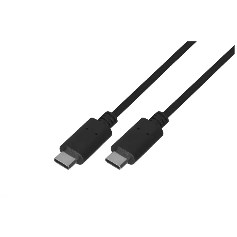 USB 2.0 USB-C į USB-C kabelis LANBERG CA-CMCM-10CU-0010-BK, 1 m, juodas, 480 Mbit/s, auksuoti kontaktai