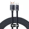 Baseus Crystal Shine laidas USB į USB-C, 100 W, 2 m (juodas)